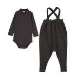 Farren and Me Washed Black Overall Set