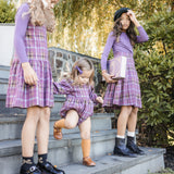 Teela Purple Plaid Skirt