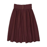 Froo Burgundy Mulberry Utility Skirt