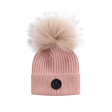 Ellabee Pink Fox Pom Pom Hat