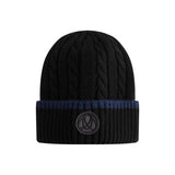 Ellabee Black/Blue Knit Beanie