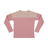 Farren and Me Hot Pink Stripes Drop Sleeve Top