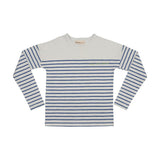Farren and Me Royal Blue Stripes Drop Sleeve Top