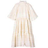 Jessie And James Creme Stripe Flute Dress