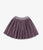Gingersnaps Mauve Pleated Velour Skirt