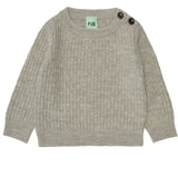 Fub Light Beige Melange Knit Set