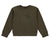 Jaybee Dark Olive Velour Combo Sweater