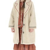 Belle Chiara Ecru Lamb Coat