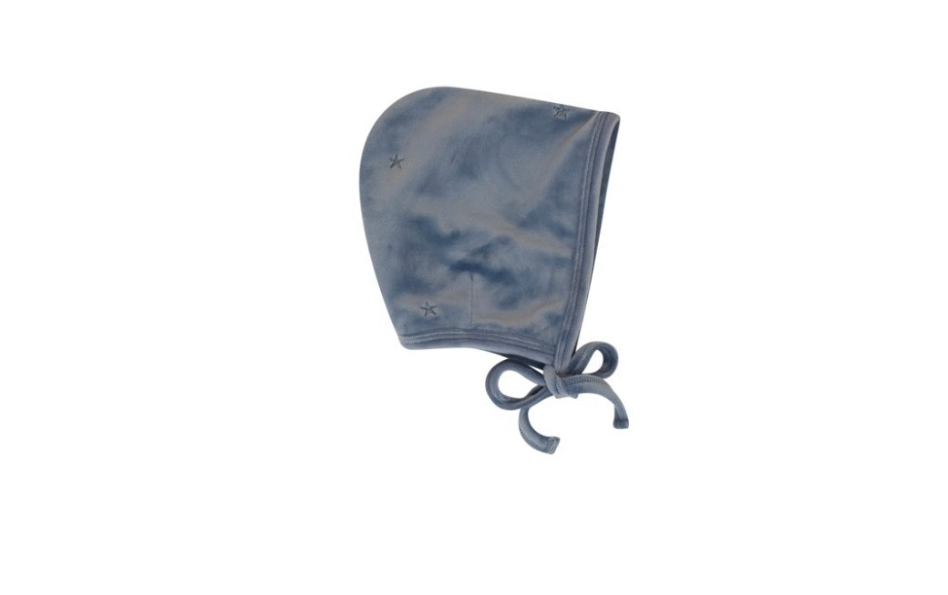 Kipp Blue Embroidered Star Footie & Bonnet Set