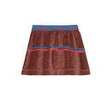 Bonmot Wood Velvet Two Stripe Skirt