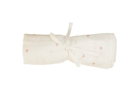 Kipp Pink Heart Swaddle