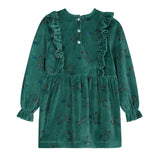 Bonmot Greenlake Frill Happy Crew Velour Dress