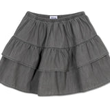Repose Washed Grey Long Ruffle Skirt