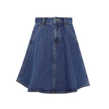 Parni Blue Denim Short Skirt