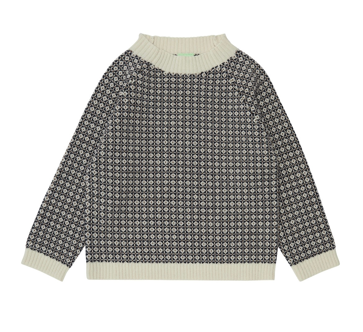 Fub Ecru/Navy Nordic Sweater