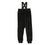 Bopop Black Velour Tulip overalls