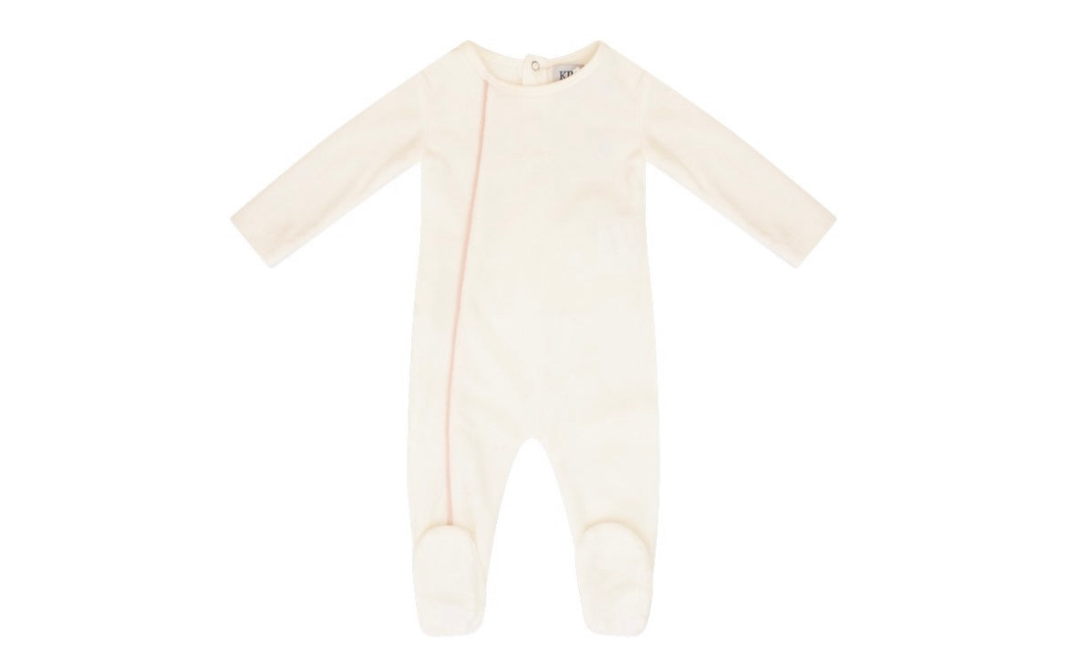 Kipp Pink Piped Footie & Bonnet Set