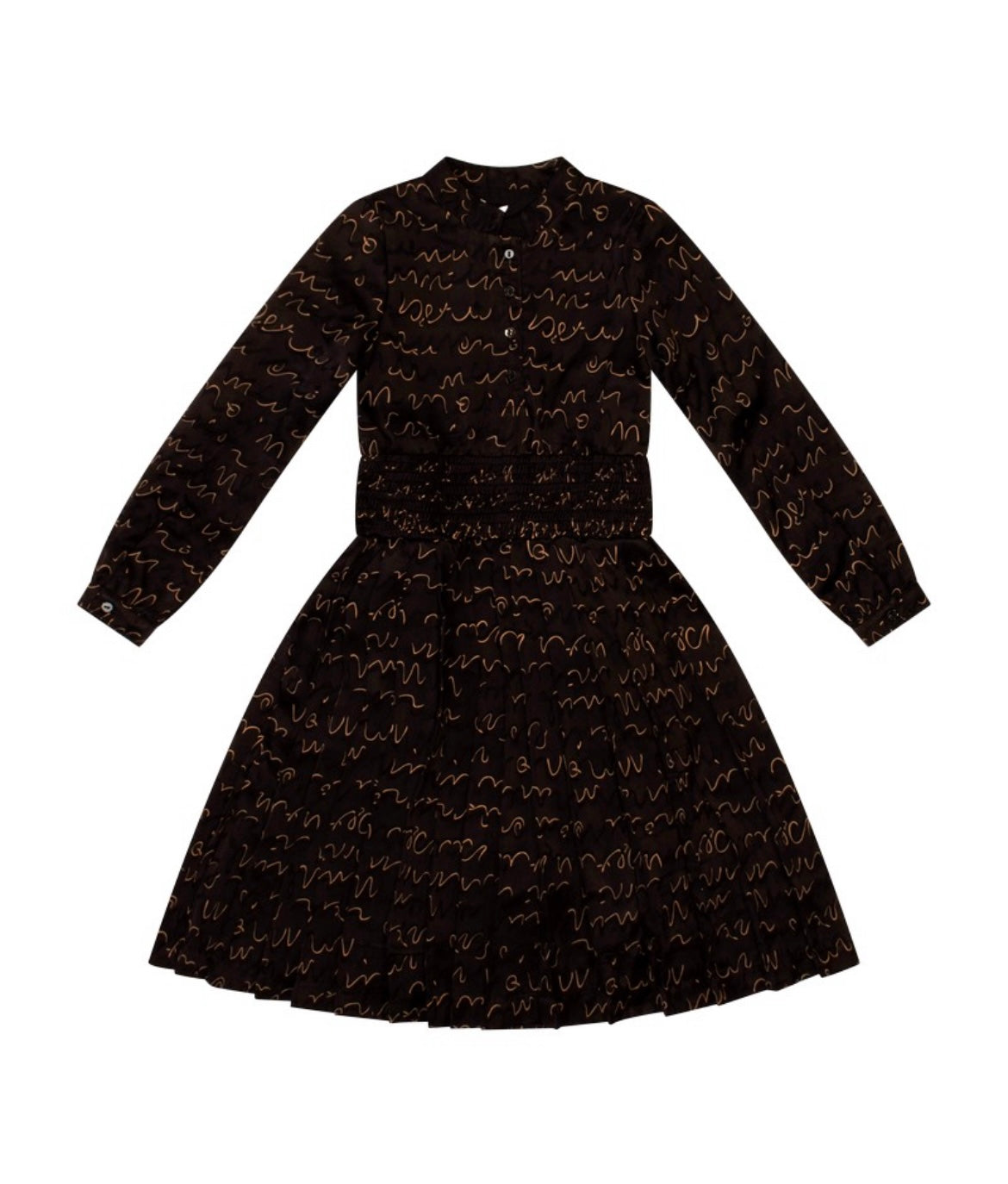Kipp Black Abstract Pattern Dress