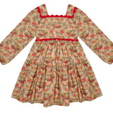 The Middle Daughter Stately Floral Queen Scallop Dress
