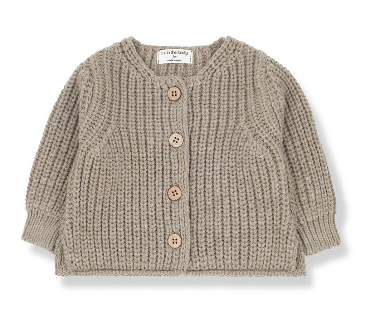 1+ In The Family Taupe Delphine Sweater