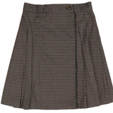 Belati Taupe Wrap Pleated Skirt