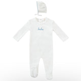 Kipp Blue Bebe Footie & Bonnet Set