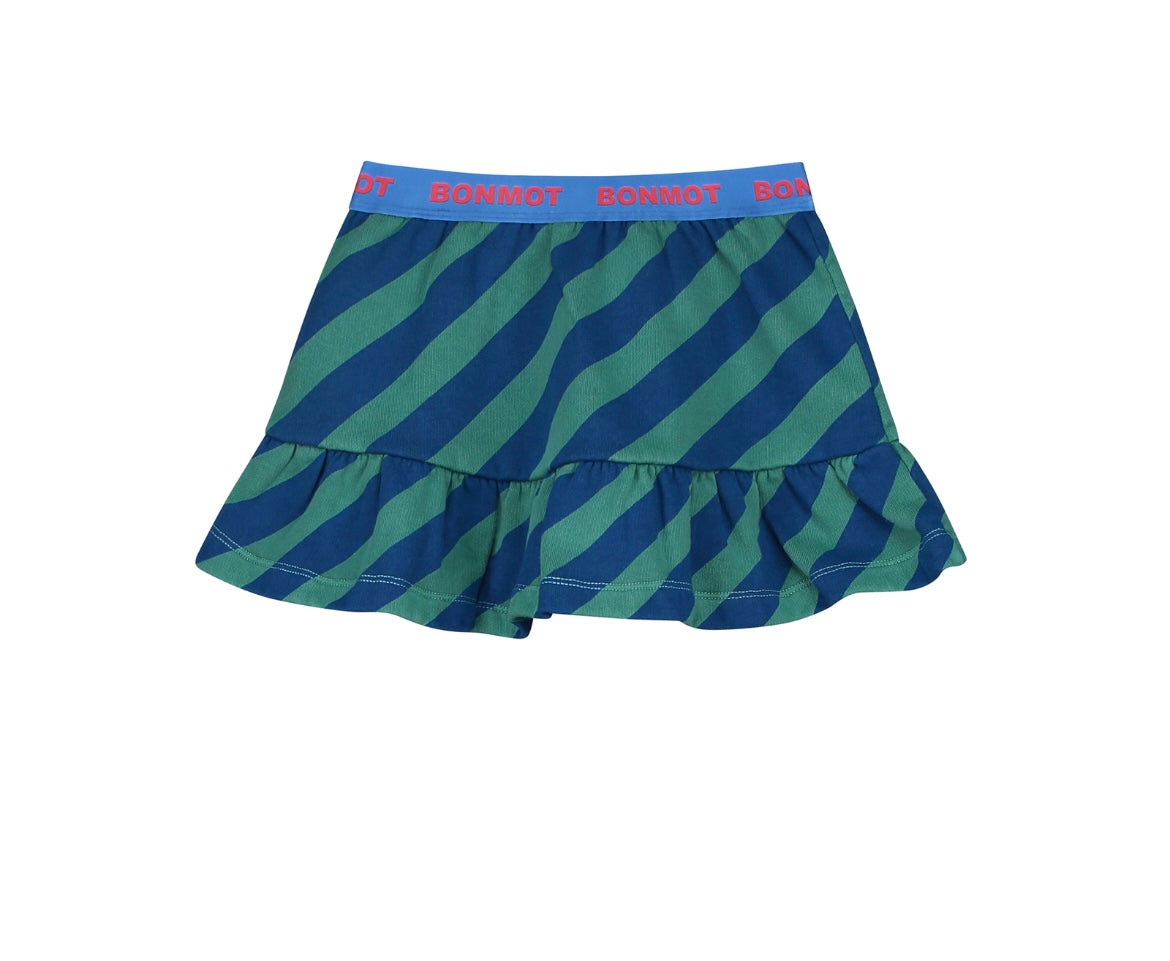 Bonmot Greenlake Diagonal Stripes Skirt