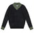 Mann Black With Green Stripe Edge Sweater