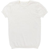 Klai White Diamond Pattern Knit Top