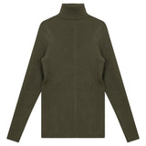 Pompomme Olive Rib Turtle Neck