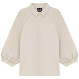 Gem Cream Lantern Sleeve Shirt