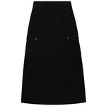 G-Degree Black Cargo Pocket Corduroy Skirt