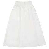 Gem White Smocked Skirt