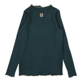 Lil Legs Green Contrast Funnel Neck