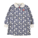 Loud Navy Flower Alps Dress