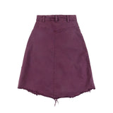 Loud Grape Wine Stonewash Funny Skirt