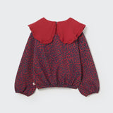 My Little Cozmo Red Leopard Genoa Collar Sweatshirt