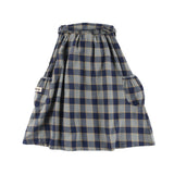Loud Indigo Check Friendly Midi Skirt