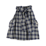 Loud Indigo Check Friendly Midi Skirt