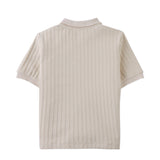 Gingersnaps Beige Cable Diether Knit Polo