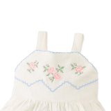 Gingersnaps Off White Embroidered Genny Romper