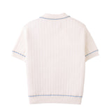 Gingersnaps Off White Reiner Knit Polo