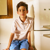 Gingersnaps Rust Zigzag Stripe Bruno Polo