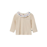 Goldie & Ace Cream Ruffle Top