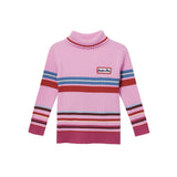 Goldie & Ace Pink Retro Knit Turtleneck