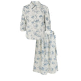 Goldthreads Blue Floral Set