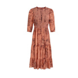 Goldthreads Coral Floral Maxi