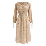 Goldthreads Pink Flower Maxi Dress