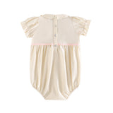 Retrokid Cream/Pink Halston Romper