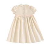 Retrokid Cream/Pink Halston Dress